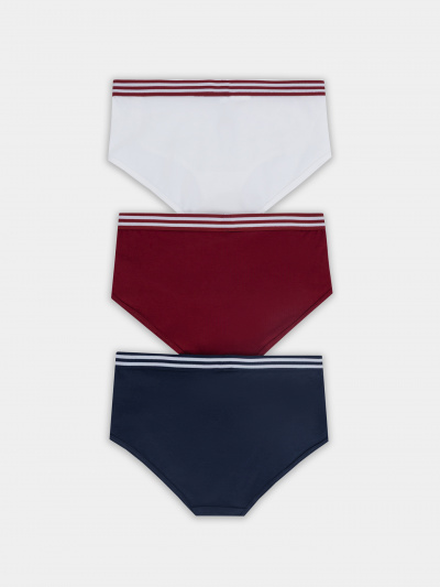 Трусы Mark Formelle 412683-3/25-1.21-36617П-5 бордо_печать_2_сл_1тр_на_дет_пер - фото 1