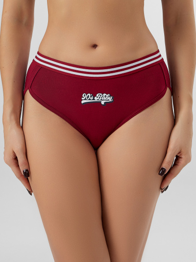 Трусы Mark Formelle 412683-3/25-1.21-36617П-5 бордо_печать_2_сл_1тр_на_дет_пер - фото 3