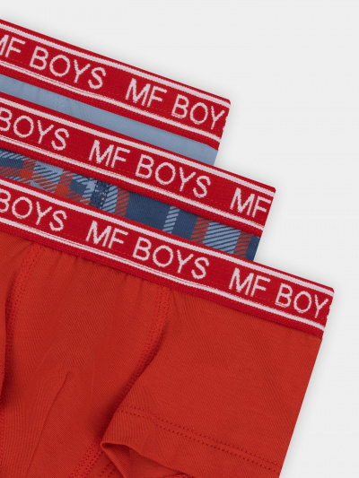 Трусы Mark Formelle 413354-3/25-36863П-5 серо_голубой_ярко_красный_красно_синяя_клетка - фото 2