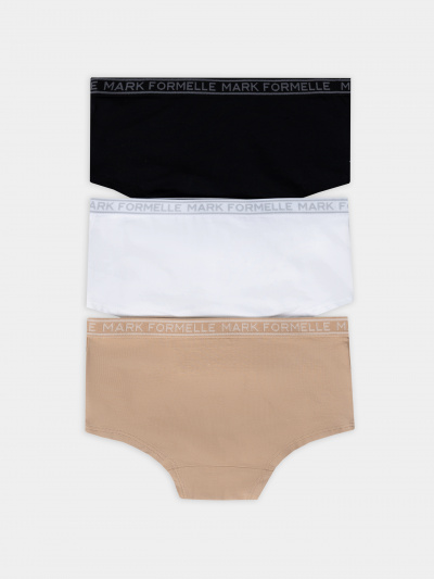 Трусы Mark Formelle 417728-3/25-10-36166Б-5 белый_обжаренный_миндаль_черный - фото 1