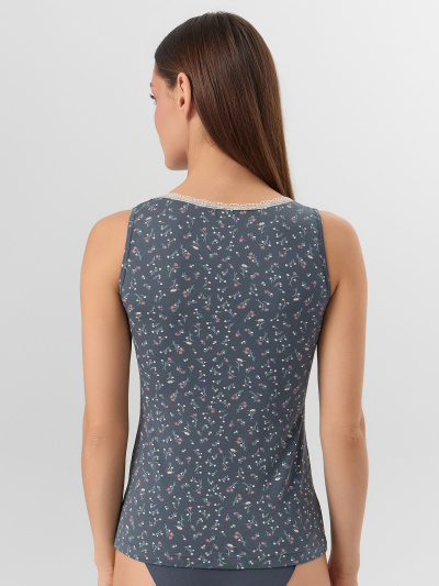 Майка Mark Formelle 422511/25-34539Ц-5 цветы_на_темно_сером - фото 2