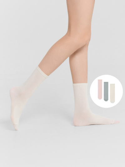 Носки Mark Formelle 430A-1407/B3-223430A молочный_св.эвкалипт_зефирный_рис.1407 - фото 2