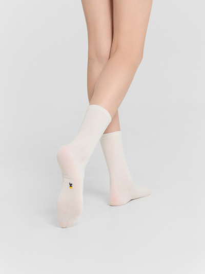 Носки Mark Formelle 430A-1407/B3-223430A молочный_св.эвкалипт_зефирный_рис.1407 - фото 4