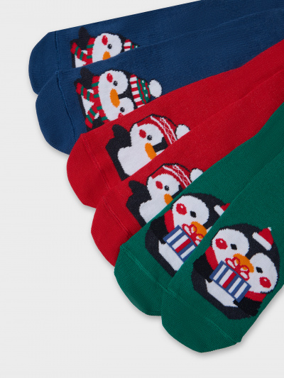 Носки Mark Formelle 430A-3468/B4-253430A я.малахит_я.красный_джинсовый_рис.3468 - фото 4