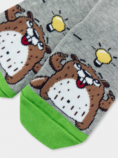 Носки Mark Formelle 430K-1346/B2-21430K-2 серый_меланж_рис.1346 - фото 2