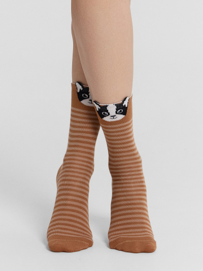 Носки Mark Formelle 430K-2931/B3-25430K св.коричневый_рис.2931 - фото 1