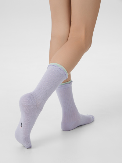 Носки Mark Formelle 430K-3166/B4-25430K-1 св.лаванда_св.эвкалипт_рис.3166 - фото 1