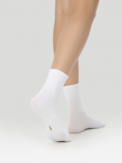 Носки Mark Formelle 444A-1850/B4-233444A белый_сер.меланж_черный_рис.1850 - фото 1