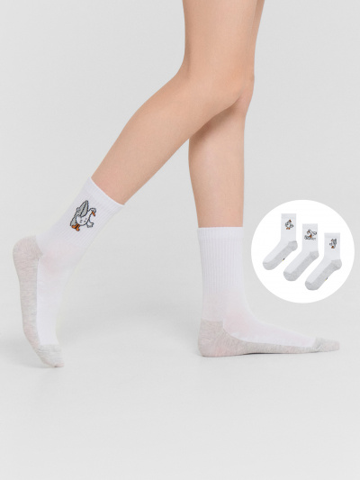 Носки Mark Formelle 444A-3167/B3-253444A белый_3_рис.3167 - фото 1