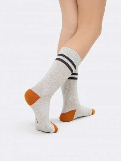 Носки Mark Formelle 444K-2076/B3-22444K-2 св.серый_меланж_рис.2076 - фото 2