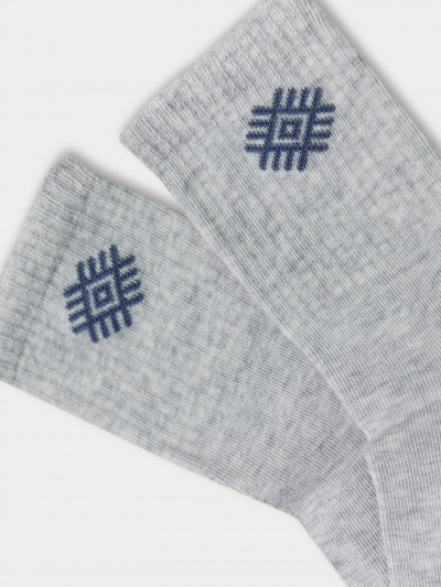 Носки Mark Formelle 444K-2775/B4-24444K св.серый_меланж_рис.2775 - фото 2