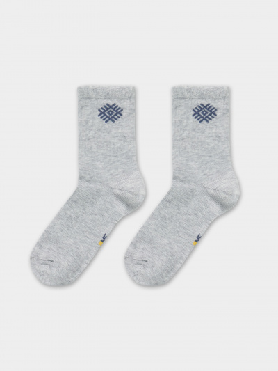 Носки Mark Formelle 444K-2775/B5-24444K св.серый_меланж_рис.2775 - фото 1