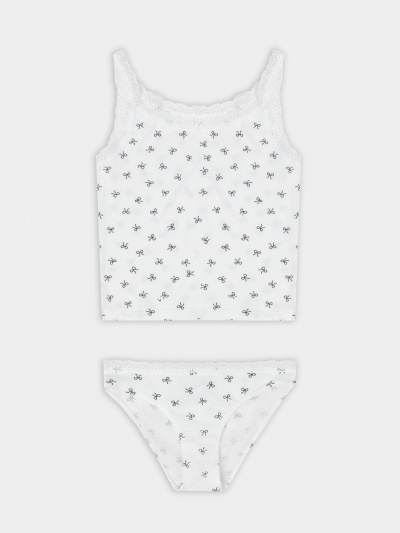 Майка Mark Formelle 447008/25-37482ПП-5 бантики_на_белоснежном - фото 1