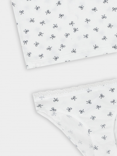 Майка Mark Formelle 447008/25-37482ПП-5 бантики_на_белоснежном - фото 4