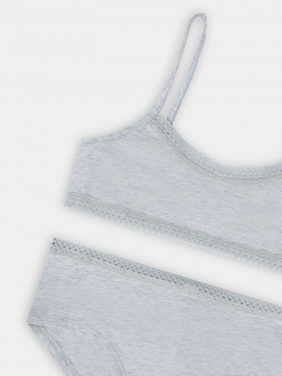 Топ, трусы Mark Formelle 447701/25-37488Ц-5 серый_меланж_4306_А_1 - фото 2