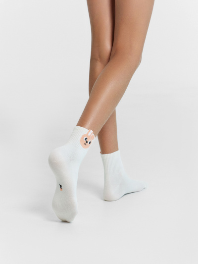 Носки Mark Formelle 452K-2774/B5-24452K молочный_рис.2774 - фото 2