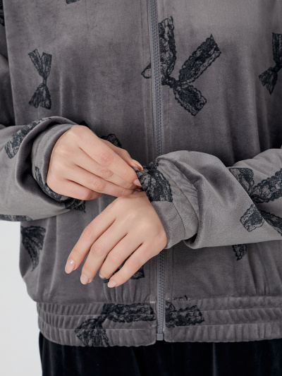 Толстовка Mark Formelle 502984/25-37312ПП-3 бантики_на_сером - фото 3