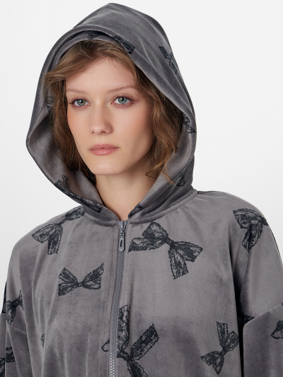 Толстовка Mark Formelle 502984/25-37312ПП-3 бантики_на_сером - фото 2