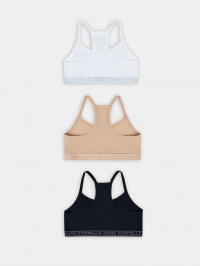 Топ Mark Formelle 517707-3/25-36187Б-5 белый_обжаренный_миндаль_черный - фото 1