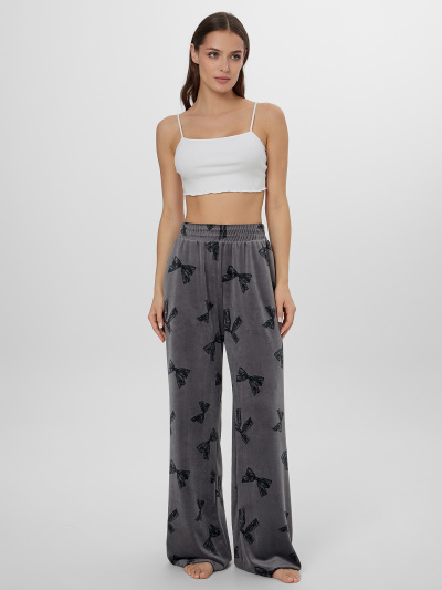 Брюки Mark Formelle 532520/25-37315ПП-3 бантики_на_сером - фото 1