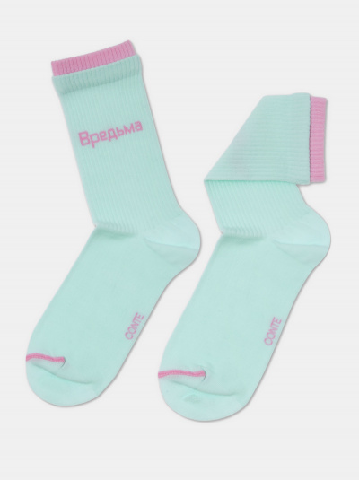 Носки CONTE ACTIVE бледно-бирюзовый 22С-29СП - фото 4