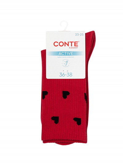 Носки CONTE ACTIVE красный 20С-20СП - фото 1