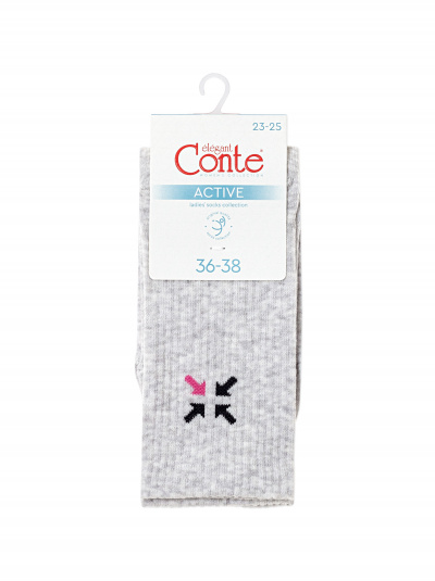 Носки CONTE ACTIVE светло-серый 20С-20СП - фото 6