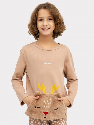 Брюки, джемпер Mark Formelle 563325/24-ОБР26661ПП-2-2 св.тауп_молочные_пятнышки_БРАК_ПОЛОТНА_014_Ст - фото 4