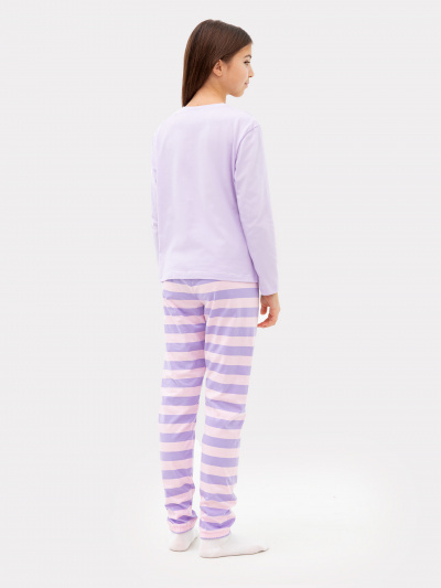 Брюки, джемпер Mark Formelle 567740/22/24393ПП-0 св.лиловый_розовая_полоска_3_сл_на_пол_(фольга) - фото 3