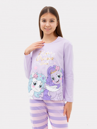 Брюки, джемпер Mark Formelle 567740/22/24393ПП-0 св.лиловый_розовая_полоска_3_сл_на_пол_(фольга) - фото 4