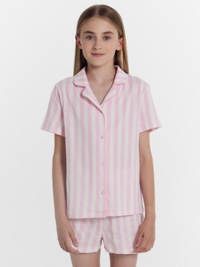Рубашка, шорты Mark Formelle 567745/25-37342ПП-0 розовая_полоска - фото 2