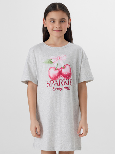 Сорочка Mark Formelle 577717/25-39059ПП-0 серый_меланж_4306_А_печать3_3_сл_на_пол - фото 1