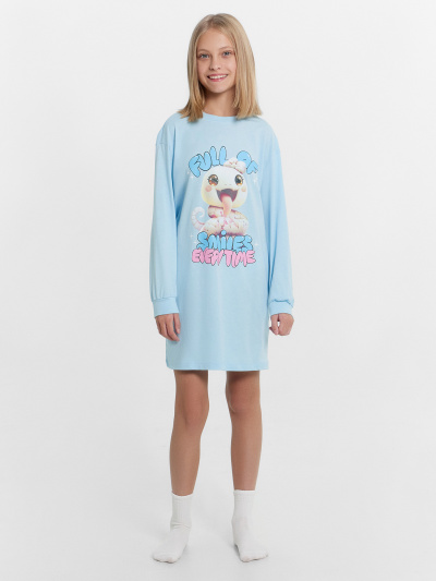 Сорочка Mark Formelle 577718/24-26242ПП-0 насыщенный_голубой_печать_3_сл_на_пол - фото 1