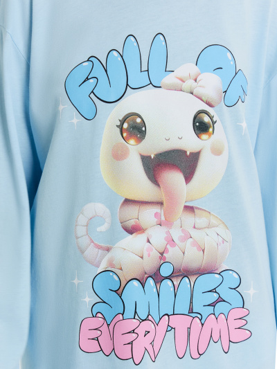 Сорочка Mark Formelle 577718/24-26242ПП-0 насыщенный_голубой_печать_3_сл_на_пол - фото 4