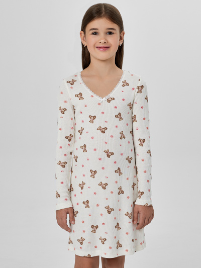 Сорочка Mark Formelle 577728/25-36489ПП-1 мишки_с_цветами_на_молоке - фото 1