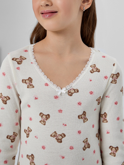 Сорочка Mark Formelle 577728/25-36490ПП-1 мишки_с_цветами_на_молоке - фото 3