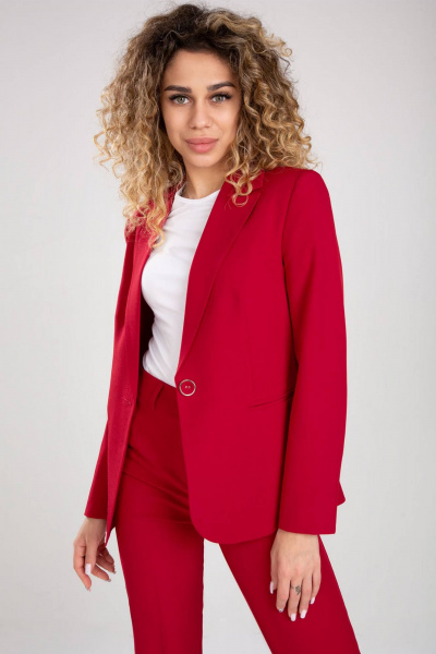 Брюки, жакет IVARI 10403/1 красный - фото 7
