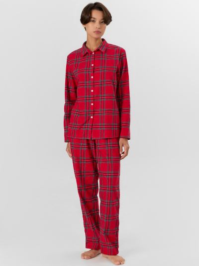 Блуза Mark Formelle 592368/25-37521ПП-9 клетка_на_красном - фото 1