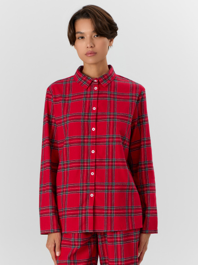 Блуза Mark Formelle 592368/25-37521ПП-9 клетка_на_красном - фото 3