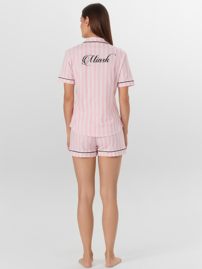 Рубашка, шорты Mark Formelle 592478-1/25-41894ПП-0 розовая_полоска_Minsk_1_сл_на_спинке - фото 2