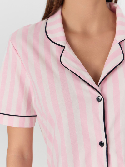 Рубашка, шорты Mark Formelle 592478-1/25-41894ПП-0 розовая_полоска_Minsk_1_сл_на_спинке - фото 3