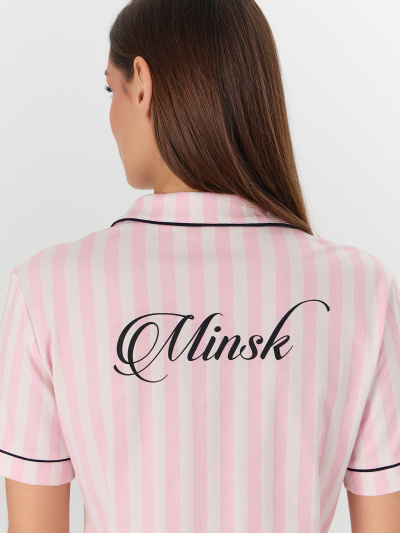 Рубашка, шорты Mark Formelle 592478-1/25-41894ПП-0 розовая_полоска_Minsk_1_сл_на_спинке - фото 5