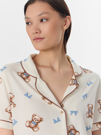 Рубашка, шорты Mark Formelle 592478/25-38954ПП-0 мишки_на_молочном1 - фото 3