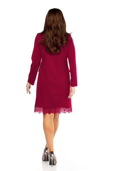 Платье Милора-стиль 1413 красный - фото 3