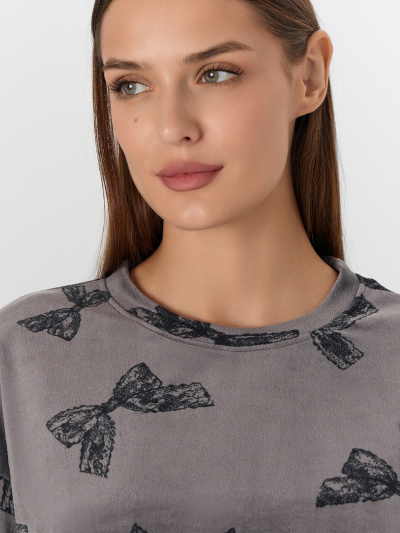 Брюки, джемпер Mark Formelle 592618/25-35997ПП-3 бантики_на_сером - фото 5