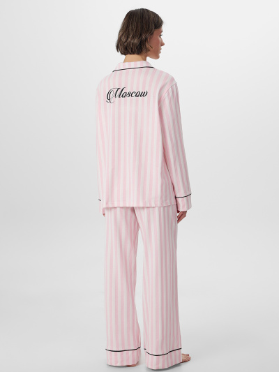 Брюки, рубашка Mark Formelle 592620/25-37339ПП-0 розовая_полоска_Moscow_1_сл_на_спинке - фото 1