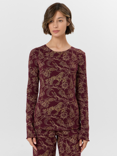 Брюки, джемпер Mark Formelle 592624/25-35965ПП-2 золотые_олени_на_бордо - фото 1