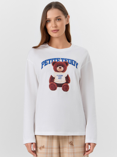 Брюки, джемпер Mark Formelle 592625/25-36548ПП-14 белый_клетка_с_мишки_на_песочном_4_сл_на_пол - фото 3