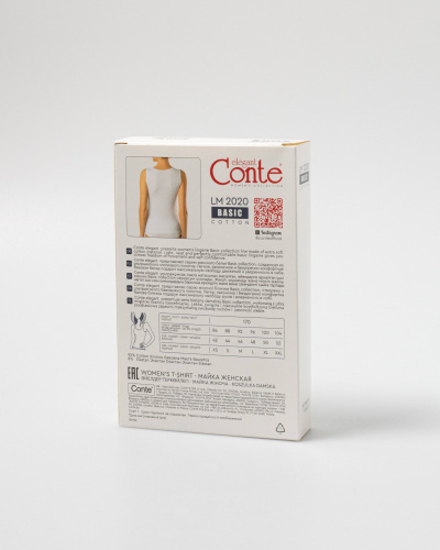 Майка CONTE BASIC COLLECTION LM 2020 black 20С-1060ТСП - фото 2