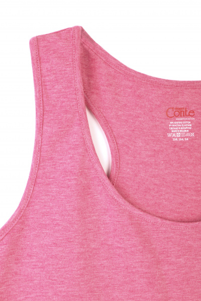Майка CONTE BASIC LM 646 розовый меланж 16С-263ТСП - фото 2